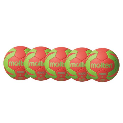 Molten Handball H3X3200 / H2X3200 / H1X3200 / H0X3200 -RG2 Ballpaket (5 Bälle)