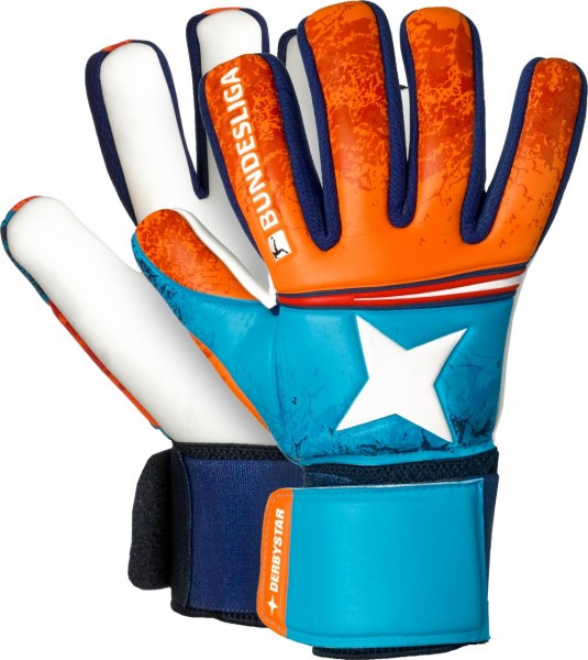 Derbystar Torwarthandschuhe Goalie v21 blau/orange