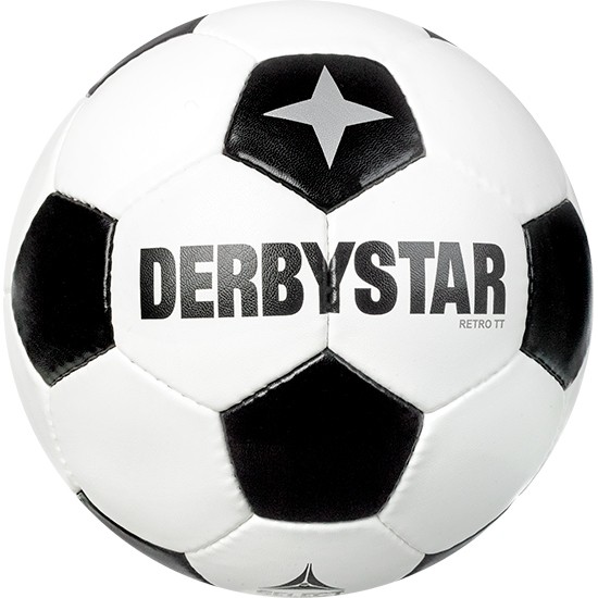 Derbystar Fußball Retro TT v21 Gr.5 weiss schwarz