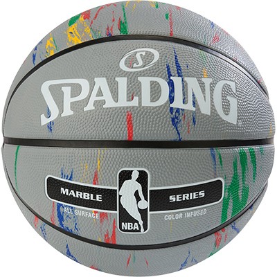 Spalding Basketball NBA Marble - grau/multi-color