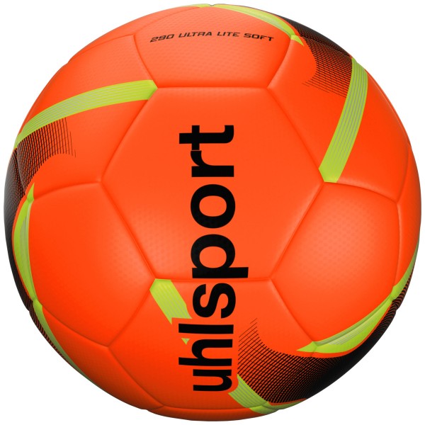 Uhlsport Fußball 290 Ultra Lite Soft fluo orange/schwarz/silber