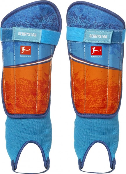 Derbystar Schienbeinschoner Protect v21 orange/blau