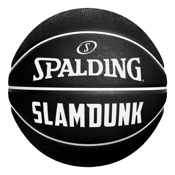 Spalding Basketball Slam Dunk Black White Rubber