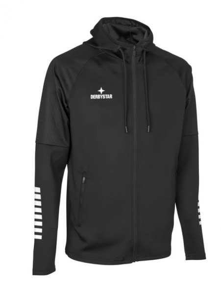 Derbystar Primo Kapuzenjacke v24 schwarz/weiss (exklusiv für Mitglieder des JFV Schieferland)