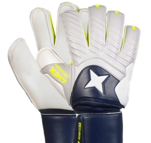 Derbystar Tortwarthandschuh Protect Attack XP17 Navy/grau