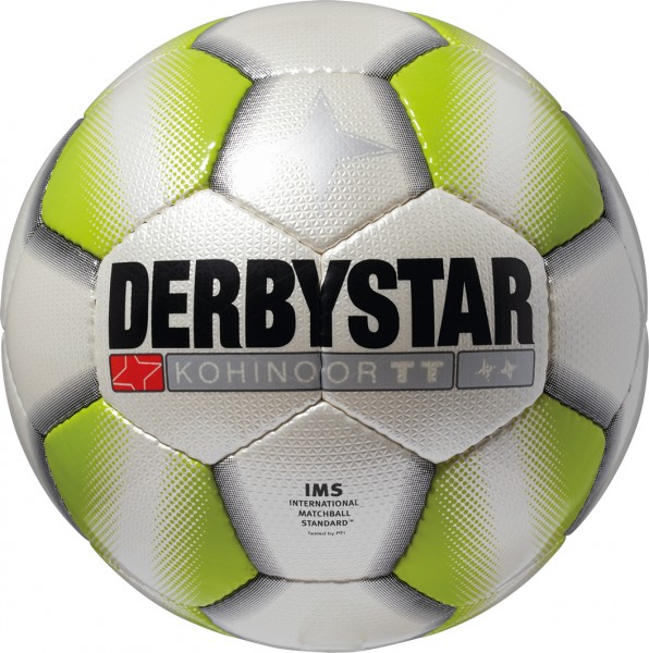 Derbystar Fußballpaket Kohinoor TT weiß/grün (10 Bälle+Ballnetz)