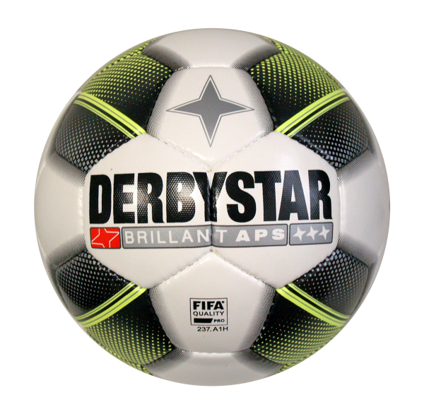 Derbystar Fußball Brillant APS schwarz/weiß/gelb Gr.5