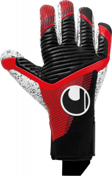 Uhlsport Powerline Supergrip Finger surround Torwarthandschuhe schwarz/rot/Weiß