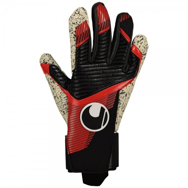 Uhlsport Powerline Supergrip Torwarthandschuhe schwarz/rot/Weiß