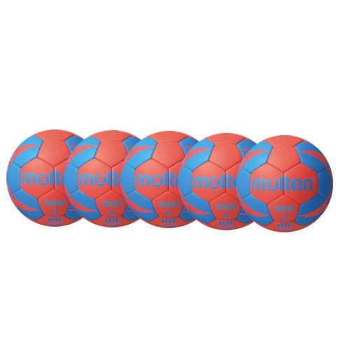 Molten Handball H3X3200 / H2X3200 / H1X3200 / H0X3200 -RB2 Ballpaket (5 Bälle)