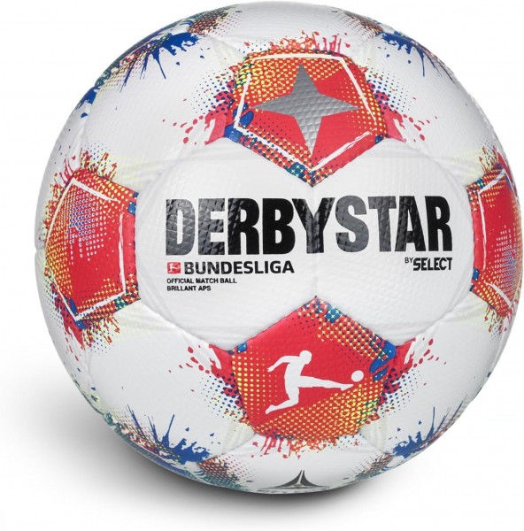 Derbystar Fußball Bundesliga Brillant APS v25 weiss/rot/blau Gr.5