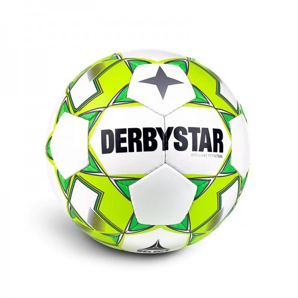 Derbystar Fußball Futsal Brillant | v23 Spielbälle Bälle | weiss/gelb/grün | TT Futsal