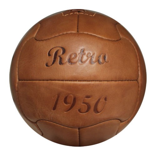Fußball Retro 1950, Echtlederball, Retrofußball