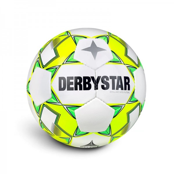 Derbystar Fußball Futsal Brillant APS v23 weiss/gelb/grau Gr.4