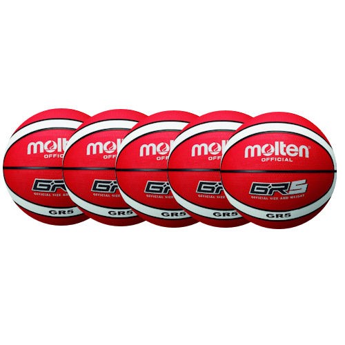Molten Basketball BGR5-Ol Ballpaket (5 Bälle)