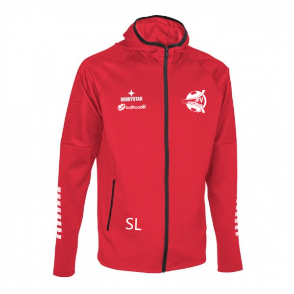 Derbystar (2) Kapuzenjacke Primo V24 rot (exklusiv für Mitglieder des JFV Schieferland)