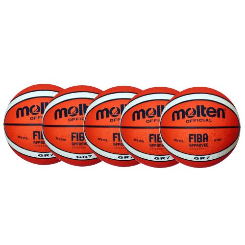 Molten Basketball BGR7-Ol Ballpaket (5 Bälle)