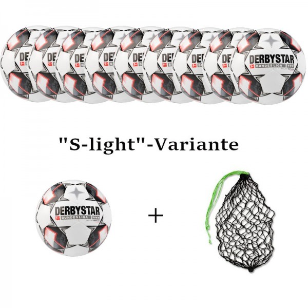 Derbystar Fußball Bundesliga Brillant Replica "S-light"+"Light"-Version Ballpaket