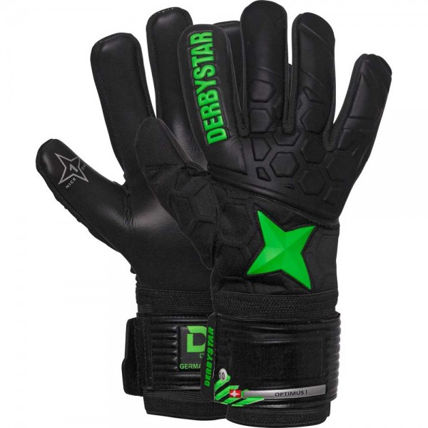 Derbystar Torwarthandschuh Optimus I schwarz/grün