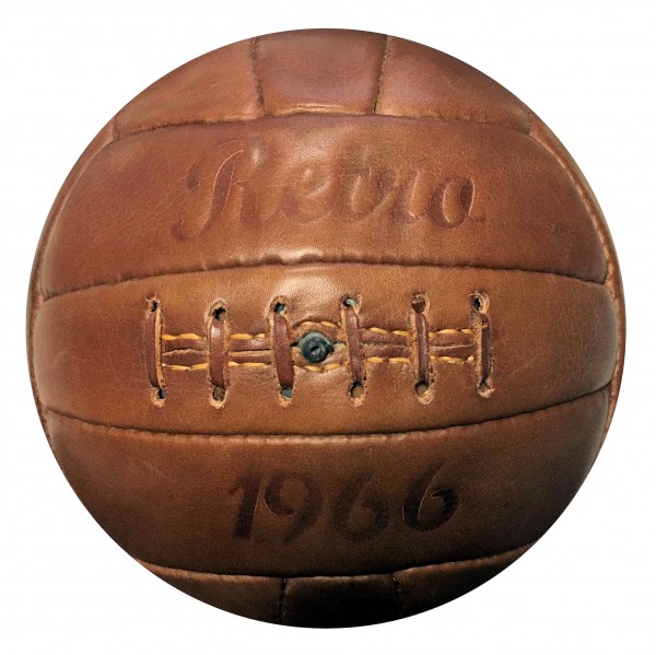 Fußball Retro 1966, Echtlederball, Retrofußball