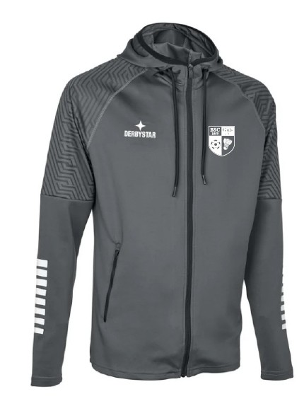 Derbystar Primo Kaputzenjacke grau weiß (exklusiv für Mitglieder des BSC Güls)