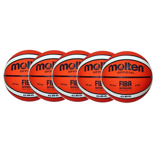 Molten Basketball BGR6-Ol Ballpaket (5 Bälle)