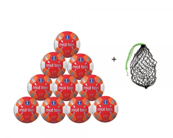 Molten C7 10er Ballpaket H1C3500-RO plus Netz