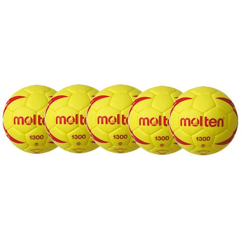 Molten Softhandball H00X1300-YR Ballpaket (5 Bälle)
