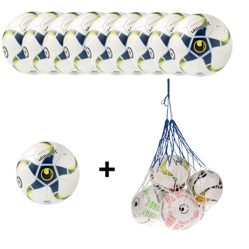 Uhlsport Futsal Medusa Stheno Ballpaket (10 Bälle + Ballnetz)