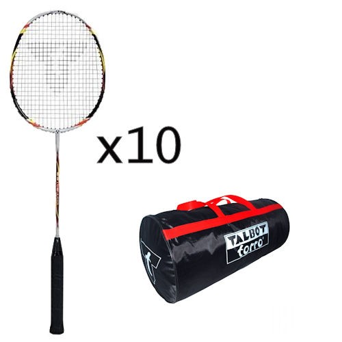 Talbot-Torro Badmintonschläger Combat 5.6 Schlägerpaket incl. Tasche