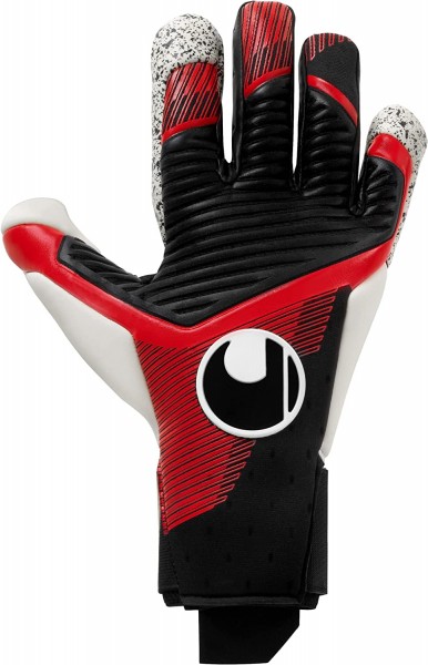 Uhlsport Powerline Supergrip Flex HN Torwarthandschuhe schwarz/rot/Weiß