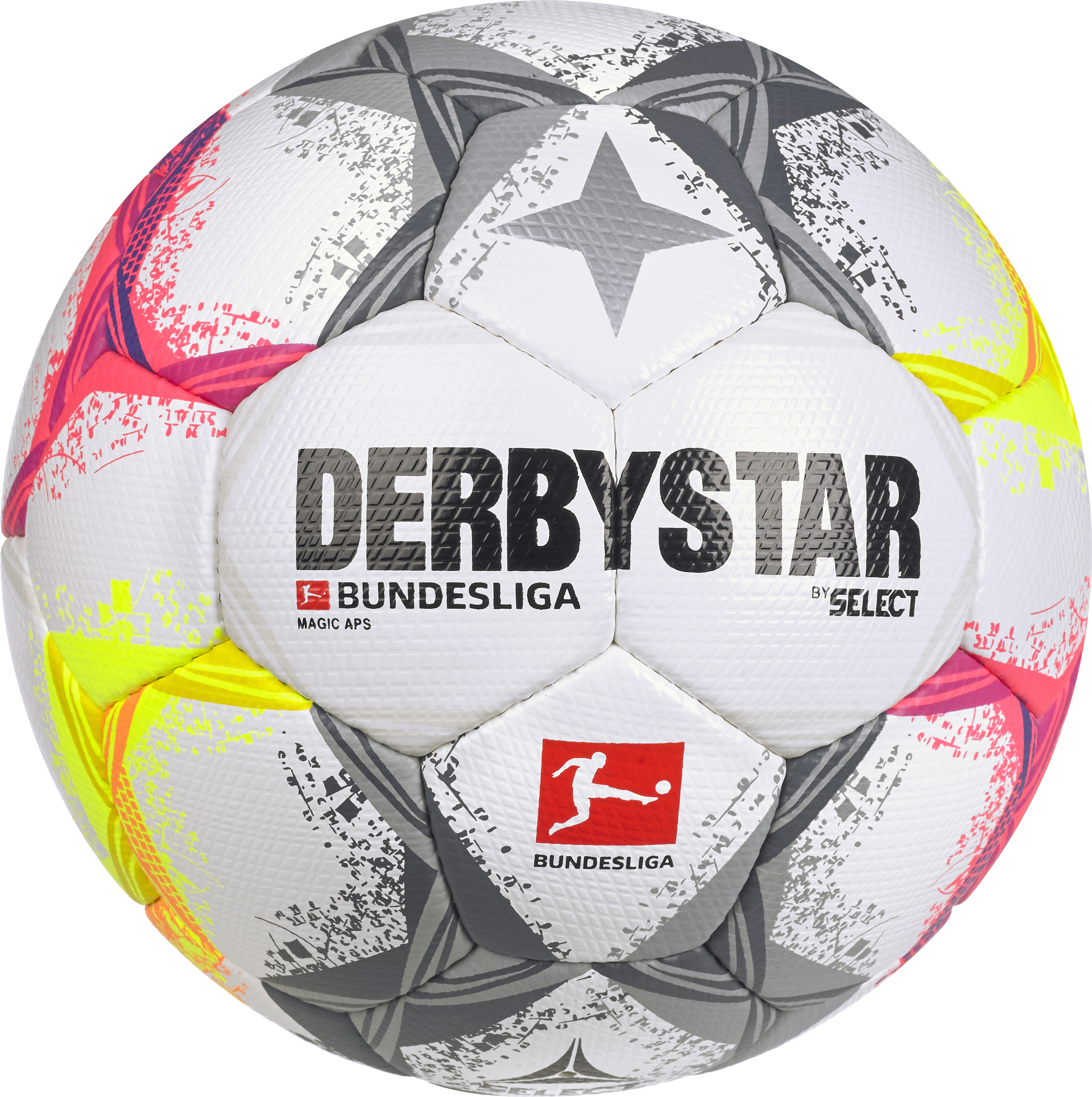 Derbystar Fußball Bundesliga Magic S-Light Ball Trainingsball weiß schwarz rot 