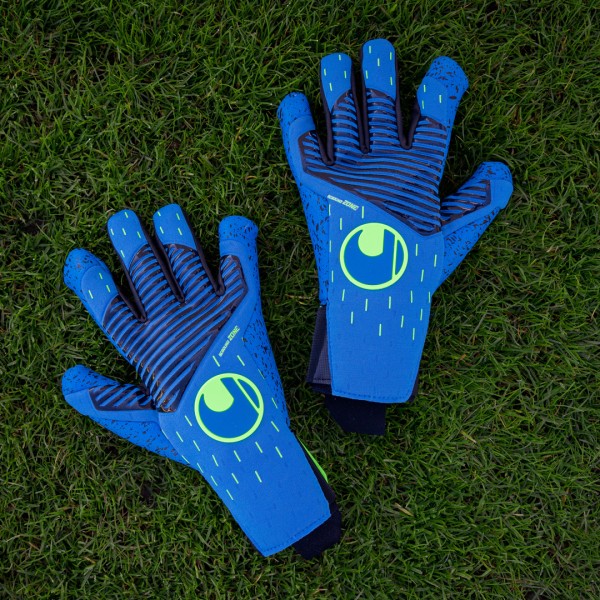 Uhlsport Torwarthandschuhe Aquagrip HN blau/schwarz