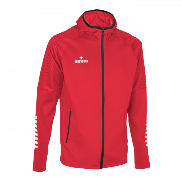 Derbystar Kapuzenjacke Primo V24 rot (exklusiv für Mitglieder des JFV Schieferland)