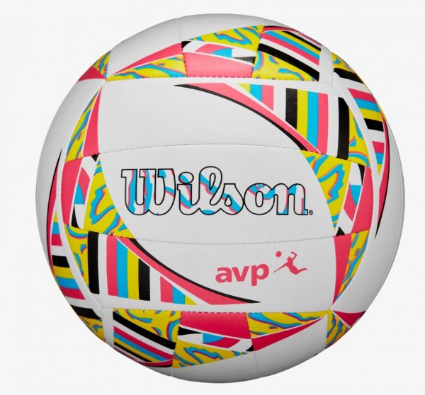 WILSON Beachvolleyball AVP MOVEMENT VB Weiß/Pink/Gelb